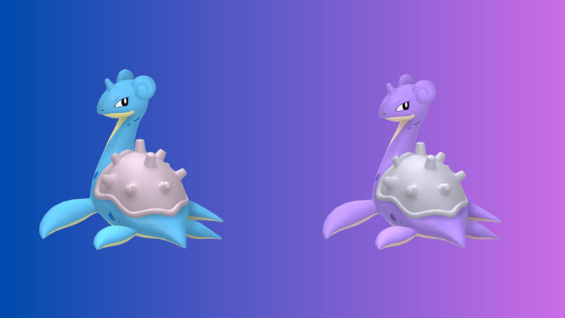 Lapras and its Shiny form in Pokemon GO (Image via TPC)